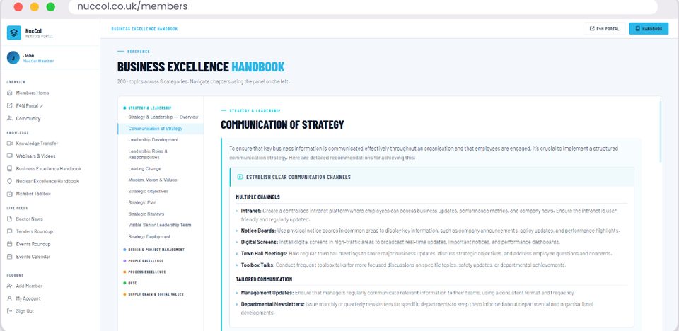 Business Excellence Handbook preview