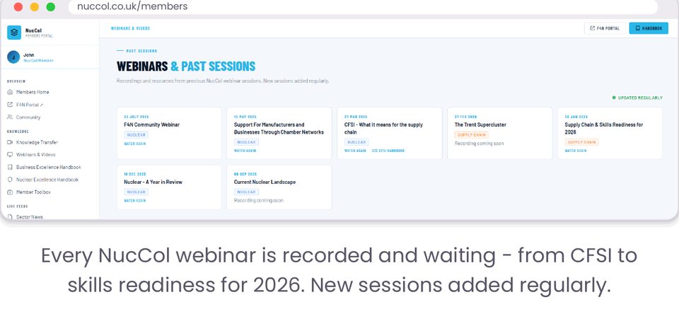 Webinars and Past Sessions preview